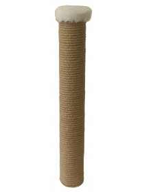 Сменный столбик 45 см, Ø 7 см с пяточком (белый мех)