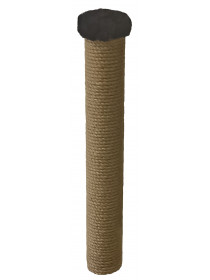 Сменный столбик 45 см, Ø 7 см с пяточком (черный мех)