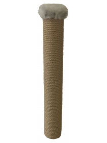 Сменный столбик 45 см, Ø 7 см с пяточком (серый мех)